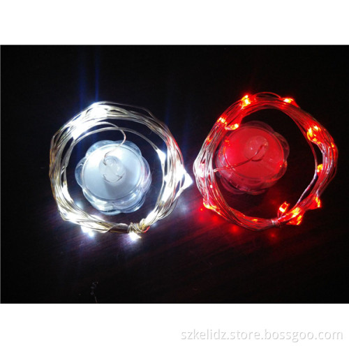 2017 Mini Waterproof Button Battery Operated Copper Wire String Fairy Light For Bottle Decoration